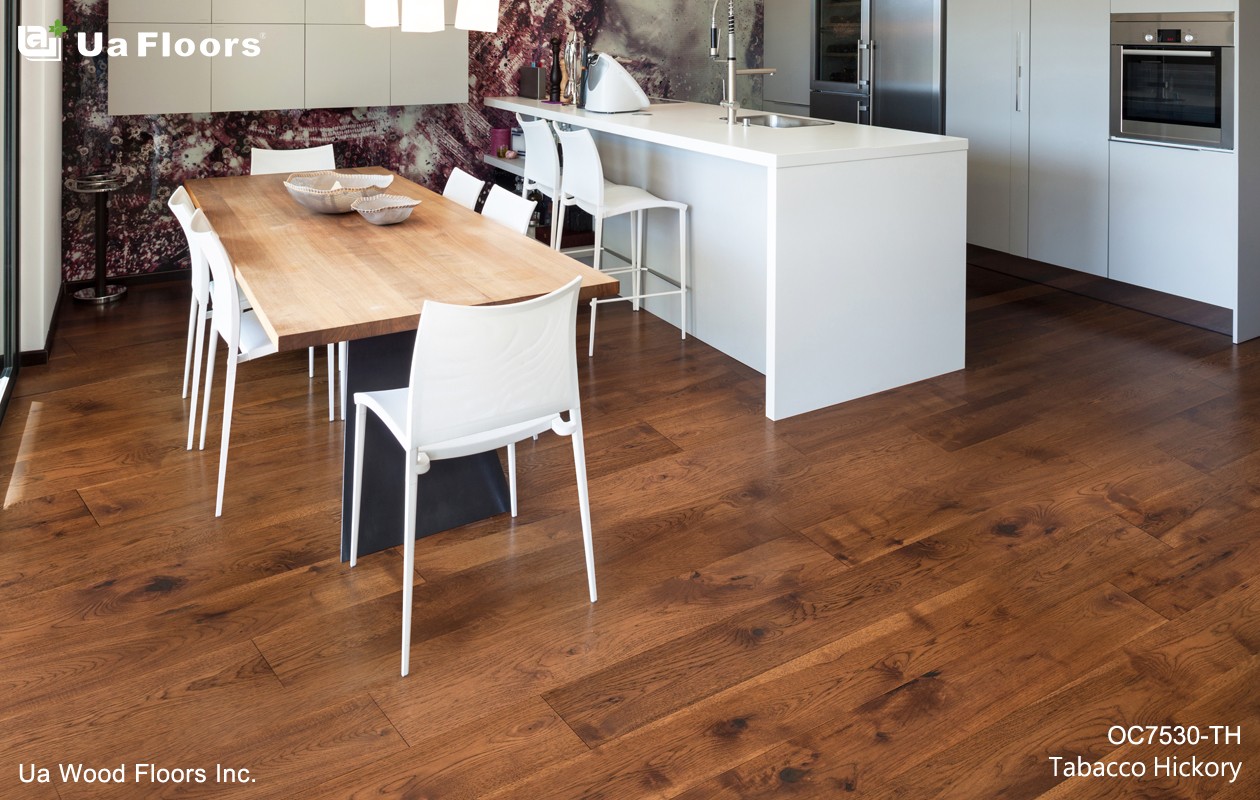 Ua Floors - PRODUCTS|Tobacco Hickory Engineered Hardwood Flooring