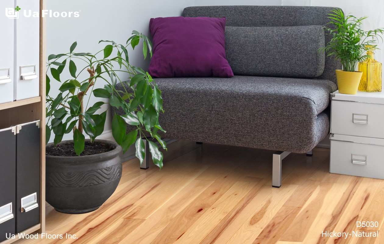 Ua Floors - PRODUCTS|Hickory_Natural Engineered Hardwood Flooring 