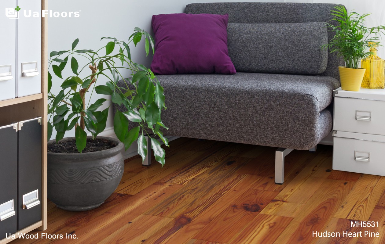 Ua Floors - PRODUCTS|Hudson Heart Pine Engineered Hardwood Flooring