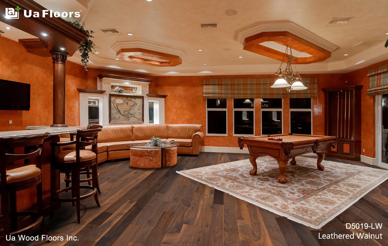 Ua Floors - PRODUCTS|Leathered Walnut Engineered Hardwood Flooring 