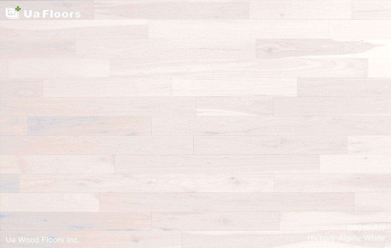 Ua Floors - PRODUCTS|Hickory_Alpine White Engineered Hardwood Flooring 
