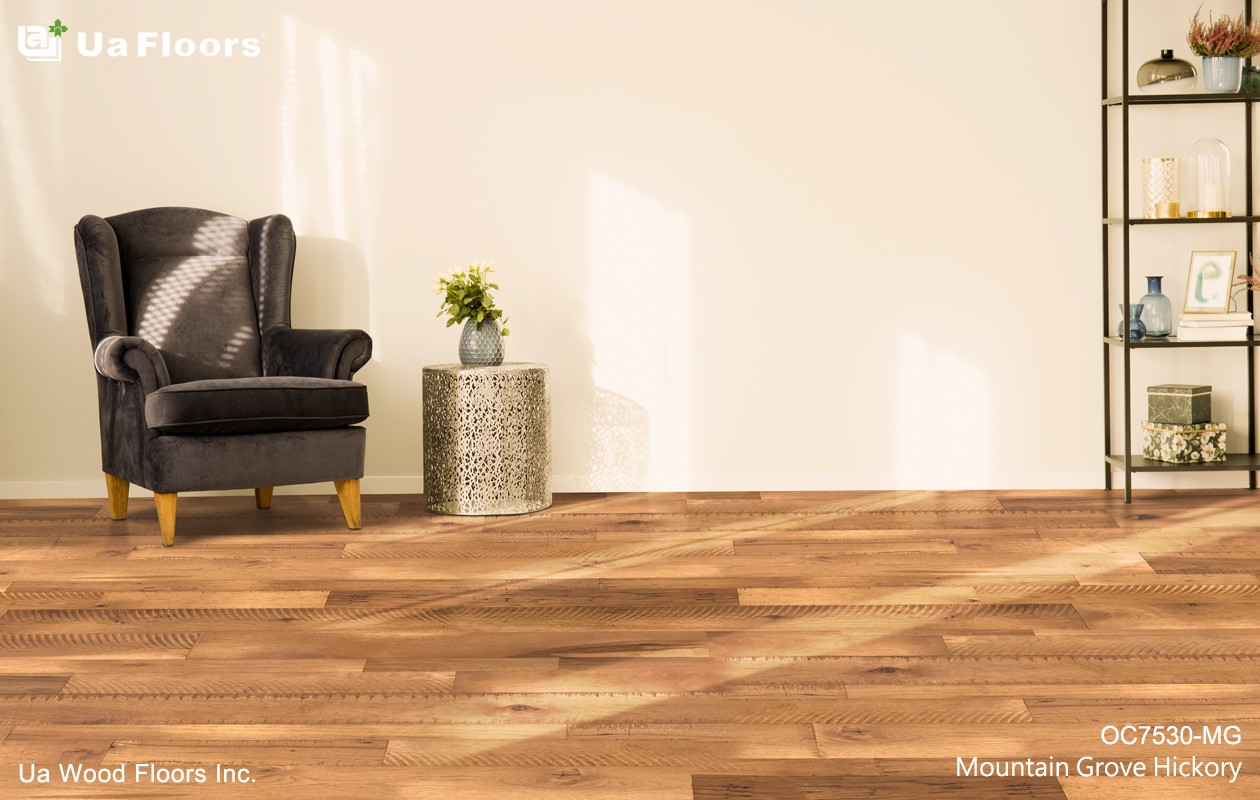 Ua Floors - PRODUCTS|Mountain Grove Hickory Engineered Hardwood Flooring