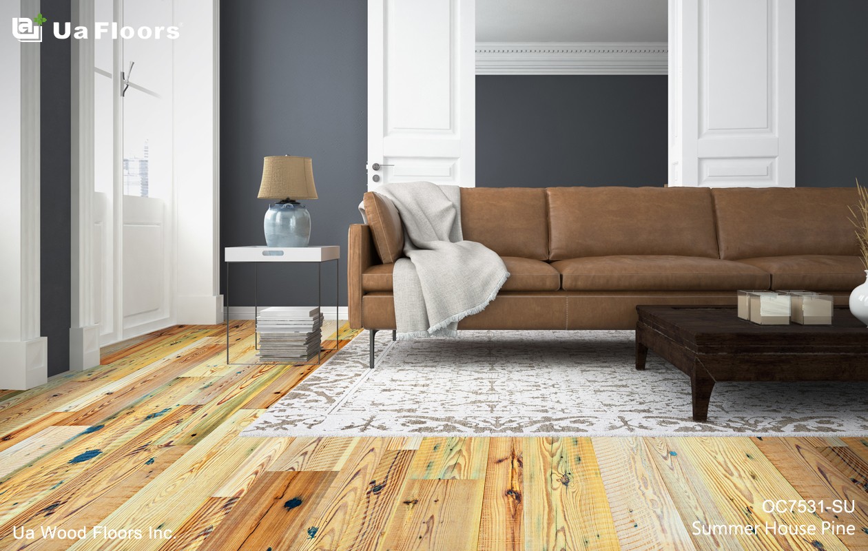 Ua Floors - PRODUCTS|Summer House Reclaimed Pine Engineered Hardwood Flooring 