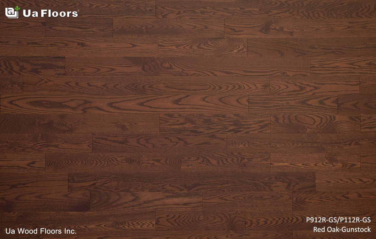 Ua Floors - PRODUCTS|Red Oak_Gunstock Engineered Hardwood Flooring 