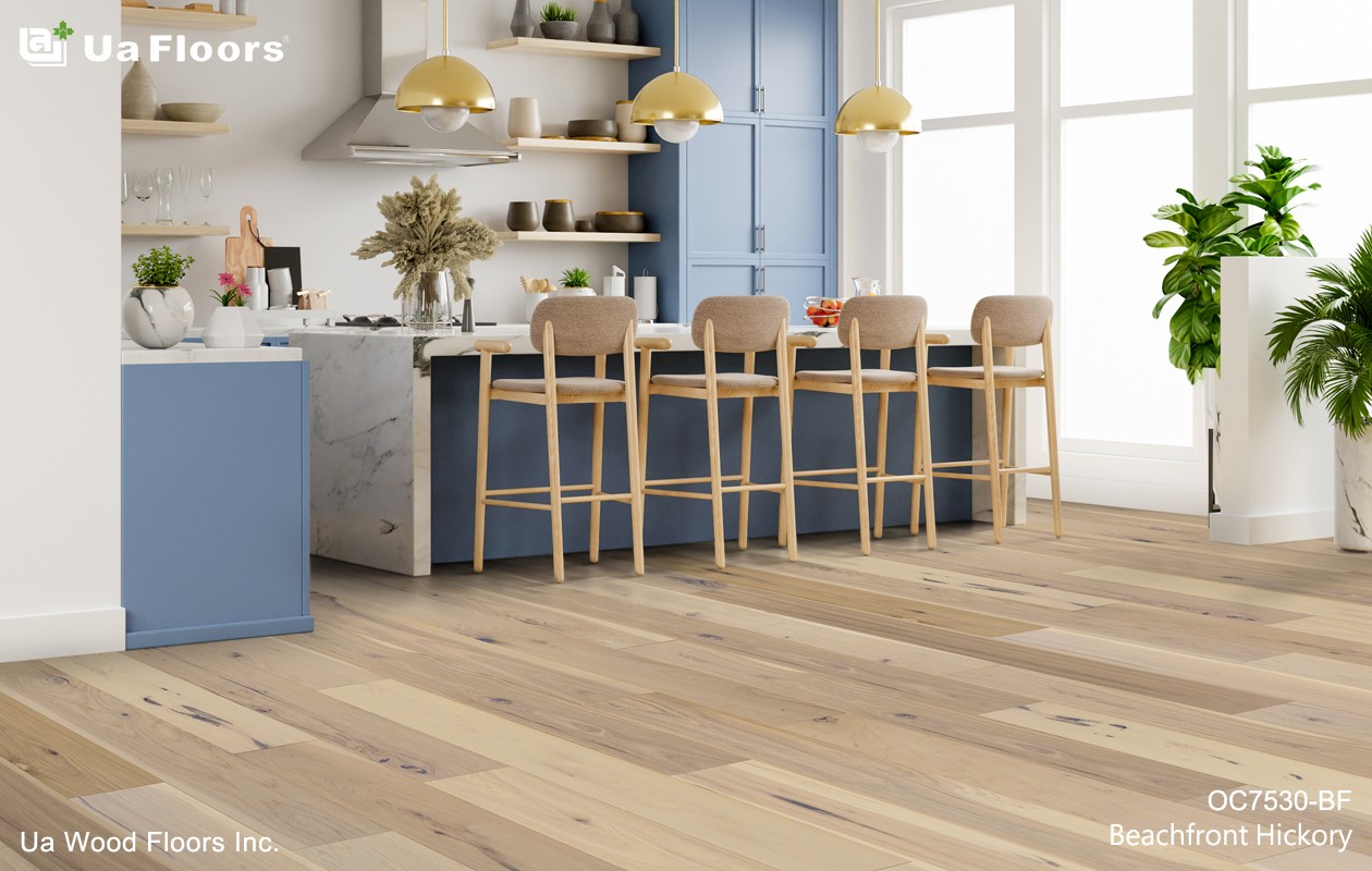 Ua Floors - PRODUCTS|Beachfront Hickory Engineered Hardwood Flooring