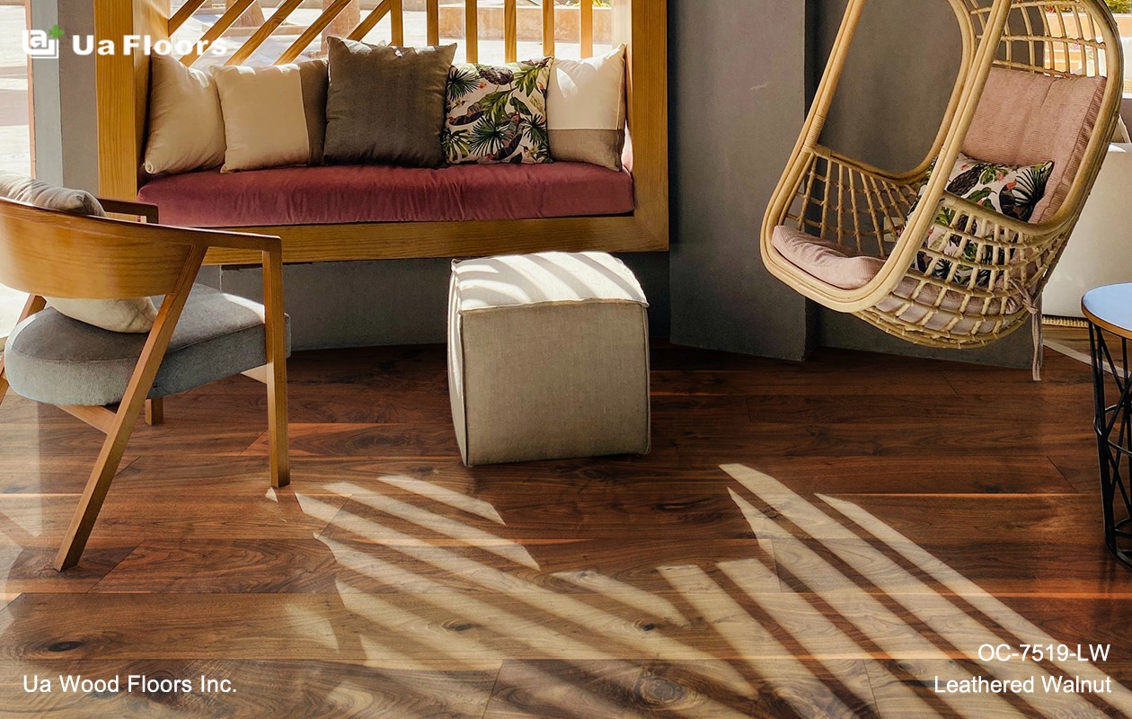 Ua Floors - PRODUCTS|Leathered Walnut Engineered Hardwood Flooring