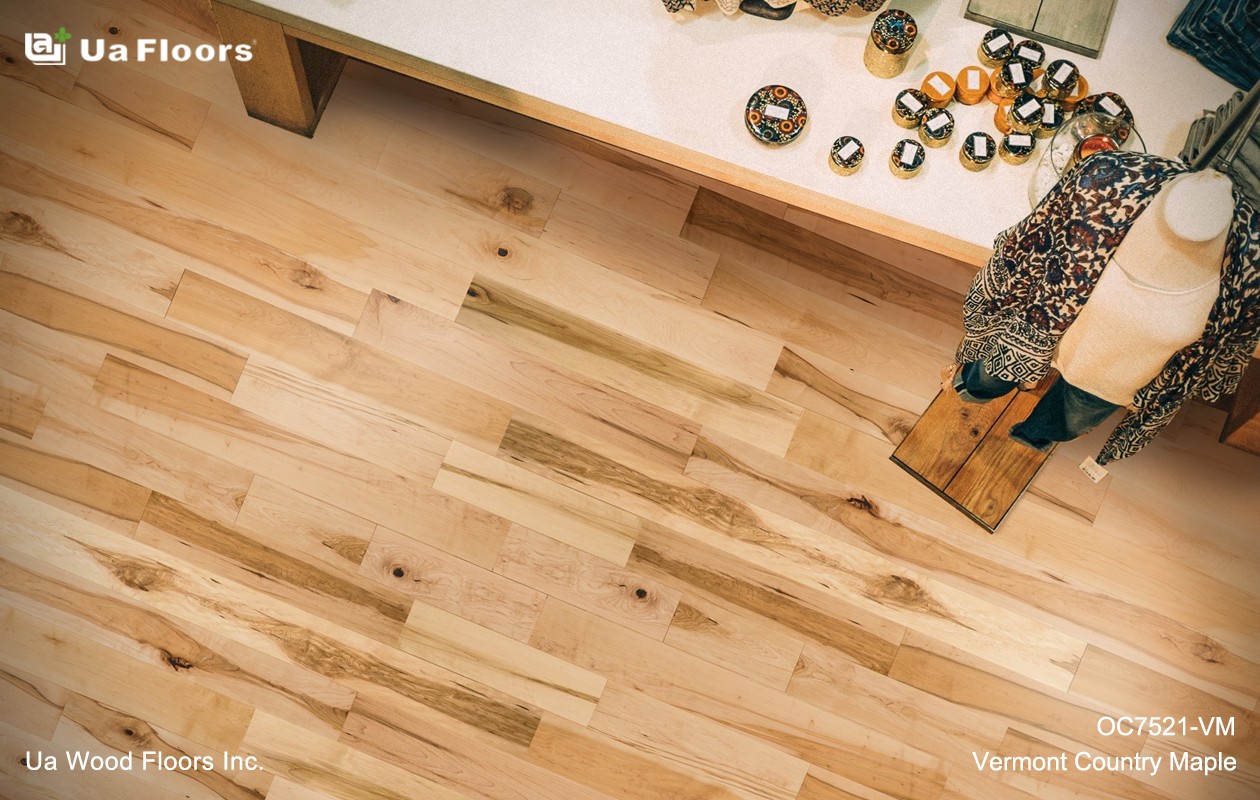 Ua Floors - PRODUCTS|Vermont Country Maple Engineered Hardwood Flooring 