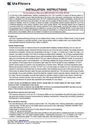 Ua Floors - Installation Instruction