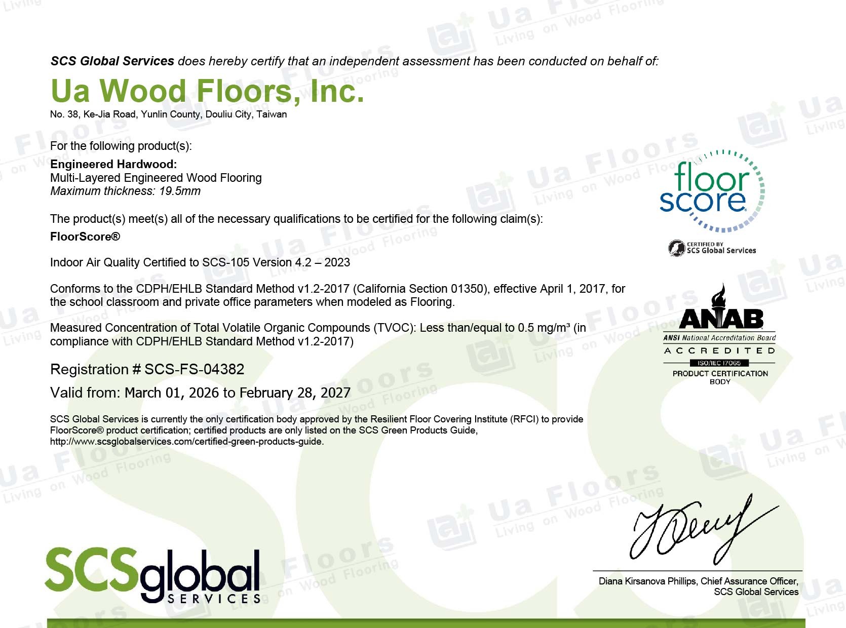 Ua Floors - FloorScore